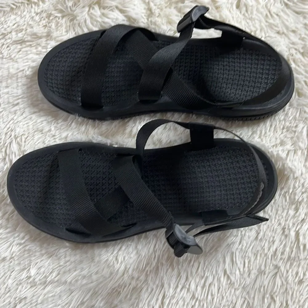 Bearpaw Chaco Men's Z1 Classic Open Toe Strappy Sport Sandals Black Size 9